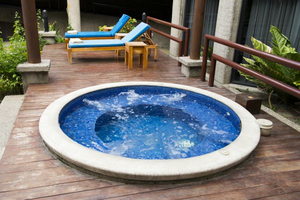 Hot Tub Deck Construction in Fayetteville